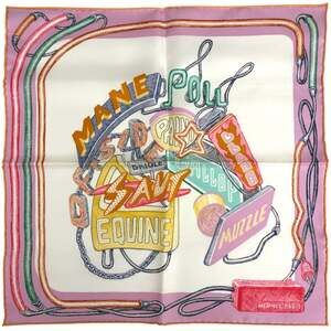 HERMES Pink Silk Scarf